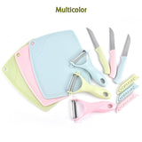 Plastic Kitchen Peeler - Green  Classic Stainless Steel 3-Piece Knife Set Combo