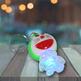 Doraemon Shaped Keychain with Multicolored LED Flashlights Cute Cartoon Keychain for Kids Birthday Return Gift Keyrings (Pack of-1)