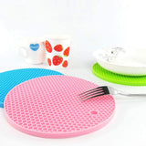 4 PC Silicon Hot Mat For Placing Hot Vessels And Utensils Over It Easily Without Having Any Visible Marks On Surfaces.
