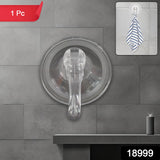 Plastic Suction Cup Hook , Removable Reusable Window Glass Door Transparent Wall Suction Cup Hangers (1 PC)
