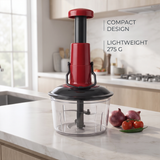 Manual Hand Press vegetable chopper with 6-Blade | Food cutting machine 650ml