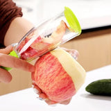 Kitchen Smart Multi functional Stainless Steel Blade Fruits And Vegetables Peeler with ABS Container