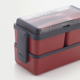 3 Compartment Lunch Box for Kids & Adults, Plastic Tiffin Box with 3 Detachable Containers, Spoon & Fork, Leakproof Airtight Lunch Box for School, Office & Travel