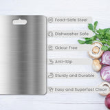 Stainless Steel Vegetable  Fruit Cutting Chopping Board (3120 Cm / 1 Pc)