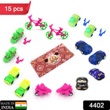 Pack Of 15 Toys For Kids Friction Powered Vehicle Toy For Baby Push  Go Toys Combo Set For Boys  Girls ( Pack Of 15)