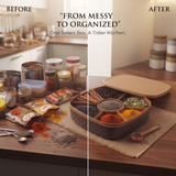 Airtight plastic masala box with lid