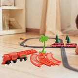 Running Track Along With Coconut Tree For World Express Mini Train Play Set For Kids