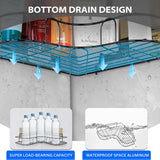 Metal Shower Shelf Shower Shelf 4 Adhesive Hooks Without Drilling (2 PC)