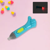 Thumb-Shaped LED Light Keychain | Lightning Toy & Keyring | Fun LED Flashlight Gadget