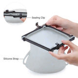 Reusable Silicone Food Storage Bag, 3 Bag Set Leak proof Lock Reusable Flat Bottom Freezer Bags, BPA Free Microwave & Dishwasher Safe