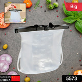Reusable Silicone Food Storage Bag Set Leakproof Lock Reusable Flat Bottom Freezer Bags Sandwich Bags Silicone Food Grade Kids Snack Bags BPA Free Microwave Dishwasher Safe (1 Pc)