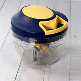 Chopper with 4 Blades for Effortlessly Chopping Vegetables and Fruits/Cutting/Blending for Your Kitchen (650ml)