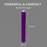 Battery Operated  Mini Bullet Massager , 10 Speed Vibration Therapy , Compact, Portable Full Body Massager for Pain Relief & Muscle Relaxation