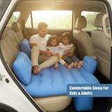 WK Premium portable Car backseat Inflatable Bed with Pump & 2 Air Pillow Quick Inflatable , Back Seat Bed , Car Inflatable Mattress , Car Bed Mattress , Car Bed For Kids & Adult ,Travel, Trip, Camping, Picnic, Pool & Beach Universal Fit