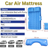WK Premium portable Car backseat Inflatable Bed with Pump & 2 Air Pillow Quick Inflatable , Back Seat Bed , Car Inflatable Mattress , Car Bed Mattress , Car Bed For Kids & Adult ,Travel, Trip, Camping, Picnic, Pool & Beach Universal Fit