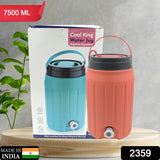 Insulated Plastic Water Rover Jug With A Sturdy Handle Water Jug Camper With Tap Plastic Insulated Water Water Storage Cool Water Storage For Home  Travelling (2500ml-7500ml-12000ml)