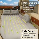 TP Premium Car Inflatable Bed with Pump & 2 Air Pillow , Quick Inflatable Back Seat Bed ,Car Inflatable Mattress ,Car Bed Mattress ,Car Bed For Kids, Travel, Trips, Camping, Picnic, Pool & Beach| Universal Fit.. Grey