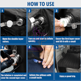 TP Premium Car Inflatable Bed with Pump & 2 Air Pillow , Quick Inflatable Back Seat Bed ,Car Inflatable Mattress ,Car Bed Mattress ,Car Bed For Kids, Travel, Trips, Camping, Picnic, Pool & Beach| Universal Fit.. Grey