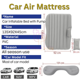 Premium Car Inflatable Bed with Pump & 2 Air Pillow Quick Inflatable , Back Seat Bed , Car Inflatable Mattress , Car Bed Mattress , Car Bed For Kids & Adult ,Travel, Trip, Camping, Picnic, Pool & Beach Universal Fit