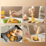 2 In 1 Oil Dispenser Bottle With Silicone Basting Brush  For Cooking Vinegar Sauce BBQ Grill Frying Baking  (1 Set)
