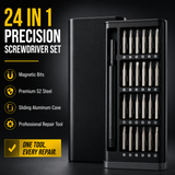 Mini Precision 25-in-1  Magnetic Screwdriver Set Repair Tool Kit for Mobile, Laptop, Watch, Glasses & Electronics