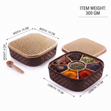Compact kitchen spice storage container