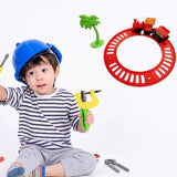 Running Track Along With Coconut Tree For World Express Mini Train Play Set For Kids