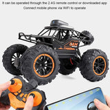 720P HD FPV Wi-Fi Camera RC Car 2.4Ghz Remote Control, 1/18 Scale Off-Road Durable High Speed Monster Trucks with Gravity Sensor for Adults Toddlers Kids Boys and Girls Gifts, Multicolor