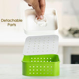 Square Shape Paneer Maker, Paneer Mold, Tofu, Sprouts Mold Press Maker, Plastic Paneer Making Mold, Paneer Maker with Lid, Strainer, Multicolor