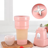 Foldable Electric Juicer Portable Blender Stainless Steel 6 Blades (500 ML)