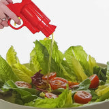 Ketchup Dispenser Mustard Bottle Gun for Kitchen Condiment Gun Oil Vinegar Mustard Sauce Dispenser with Stopper Gift for Mum Chef Quirky Gifts for Housewife Women Sauce Container Seasoning Sauce Ketchup Dispenser for Indoor Outdoor Grill (1 PC)