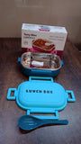 Insulated Testy Stainless Steel Leak proof Lunch Box With Spoon (1 Set)