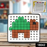Pixel Cubes Puzzle Toy for Children Early Education |Math & Brain Games for Kids |Pixel Game Educational Board Games| Approx. 180 Cubes with Pixel Board & Book |Best Birthday Gift for 4+Year,Multicolor