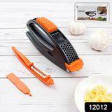 Multifunctional Garlic Press, Garlic Mincing &amp; Crushing Tool, Easy-Squeeze Ergonomic Handle, Garlic Presser for Cloves, Onion, Ginger etc.-Detachable for Easy Cleaning-with Cleaning Needle (1 Pc)