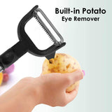 2-in-1 Double Julienne And Vegetable Peeler