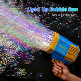 Rechargeable Big Powerful Machine Bubble Makers - Bubble Gun Toys for  Kids Adults, Rocket Boom Bubble Blower 69 Holes for Outdoor Birthday, Wedding Party ,Gift Camping Toy (Pack of 1)