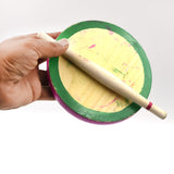Chakla Belan Set Used In All Kinds Of Household Places By Kids And Children’s  Wooden Chakla Belan Playset - Child-Sized Kitchen Utensils for Pretend Cooking - Mini Chakla Belan Toy, Non-Toxic - Small Size