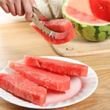3 in1 Stainless Steel Watermelon Cantaloupe Slicer Knife Corer Fruit Vegetable Tools For Kitchen (1 Pc)