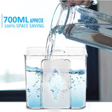 4 PC SQUARE CONTAINER 700 ML USED FOR STORING TYPES OF FOOD STUFFS AND ITEMS