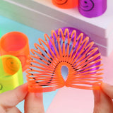 Multicolor Magic Smiley Spring, Spring Toys, Slinky, Slinky Spring Toy, Toy for Kids for Birthdays, Compact and Portable Easy to Carry (12 PCS Set)