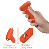 Car Safety Hammer Emergency Escape Tool with Seat Belt Cutter and Vehicle Window Glass Breaker (Pack of 1)