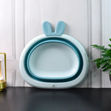 Foldable Multipurpose Collapsible Basin With Bunny Ear Handle