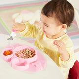 Silicon Micky Plate And 1 Spoon  1 Fork Card Paking ( 1 PC Product)