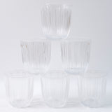 Premium Transparent Glass Tumbler Set (256ml  6 Pc)