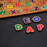 Wooden Capital Alphabets Letters Learning Educational Puzzle Toy For Kids.