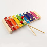 Wooden Xylophone for Kids Musical Instrument Piano Toy for Babies, Kids, Children's with 8 Note (Multicolor)