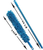 Foldable Microfiber Flexible Fan Cleaning Duster For Quick And Easy Cleaning Of Multi-Purpose Cleaning Of Home, Kitchen, Car, Office With Long Rod(Multi Color)