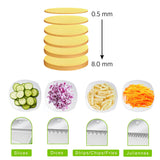 Multi Functional Time Saving Adjustable Hand Press Vegetables Chopper