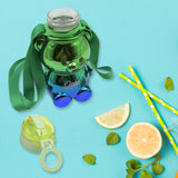 Cute Plastic Water Bottle, Straw bottle with adjustable shoulder strap and stickers, portable drinking cup Water Bottle For Kids | Water Bottle | Return Gift For Kids | Water Bottle With Straw | School Water Bottle (1 Pc)