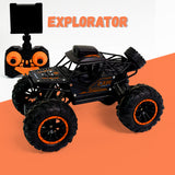 720P HD FPV Wi-Fi Camera RC Car 2.4Ghz Remote Control, 1/18 Scale Off-Road Durable High Speed Monster Trucks with Gravity Sensor for Adults Toddlers Kids Boys and Girls Gifts, Multicolor